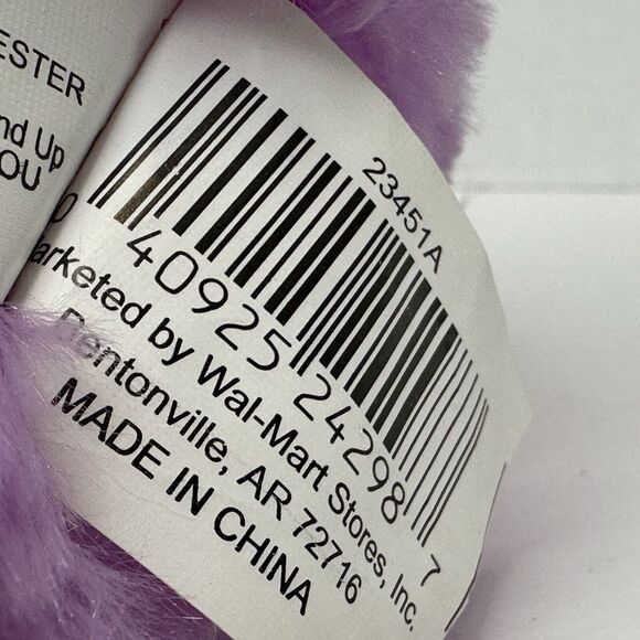 Chrisha Playful Plush, 12" Purple Stuffed Bunny Rabbit w/Carrot 2009 CLEAN - Picture 4 of 11